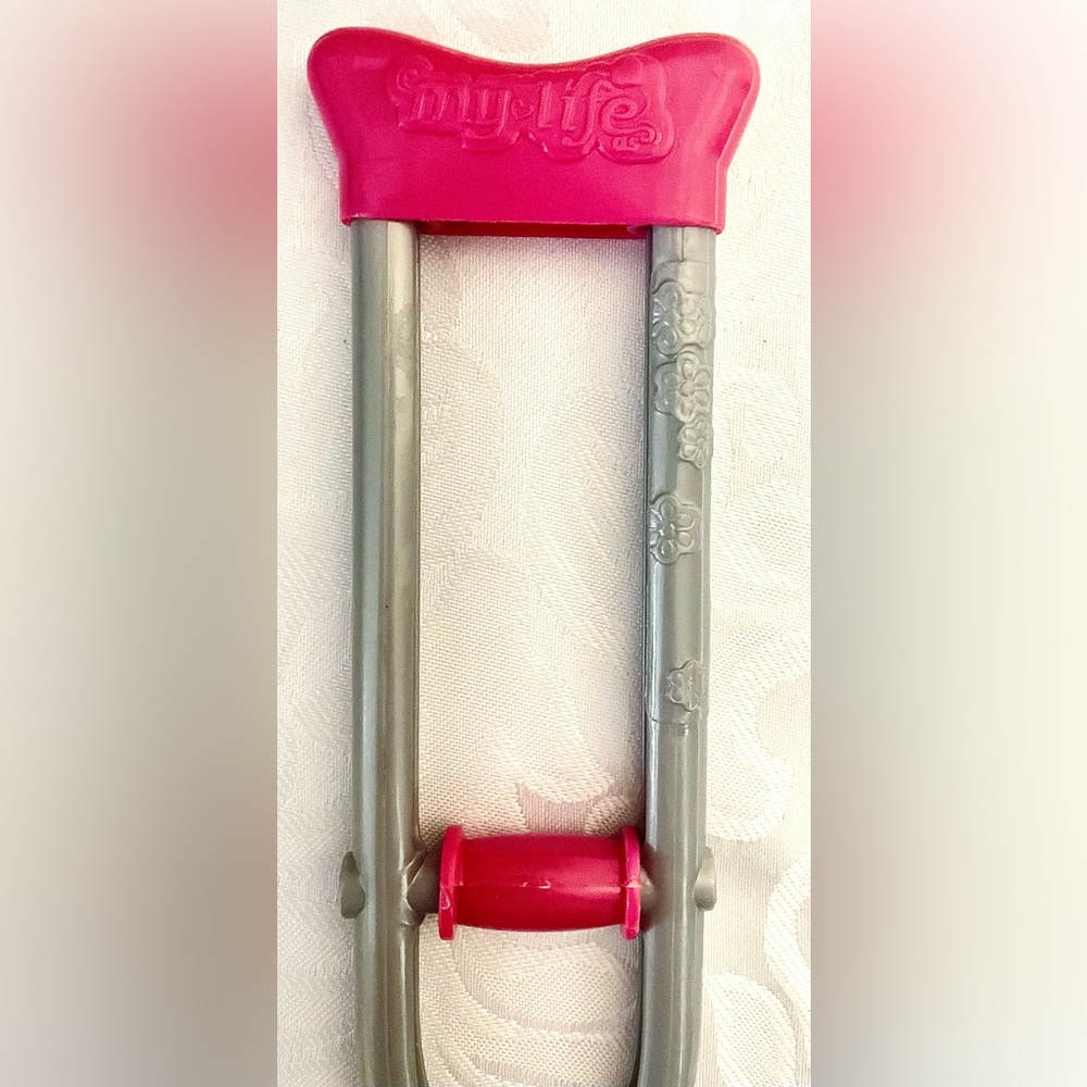 My Life As Doll Crutches Pink, Grey, & Purple for 18” Doll GUC - Picture 4 of 4
